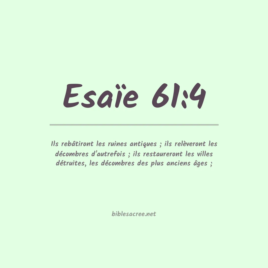 Esaïe - 61:4