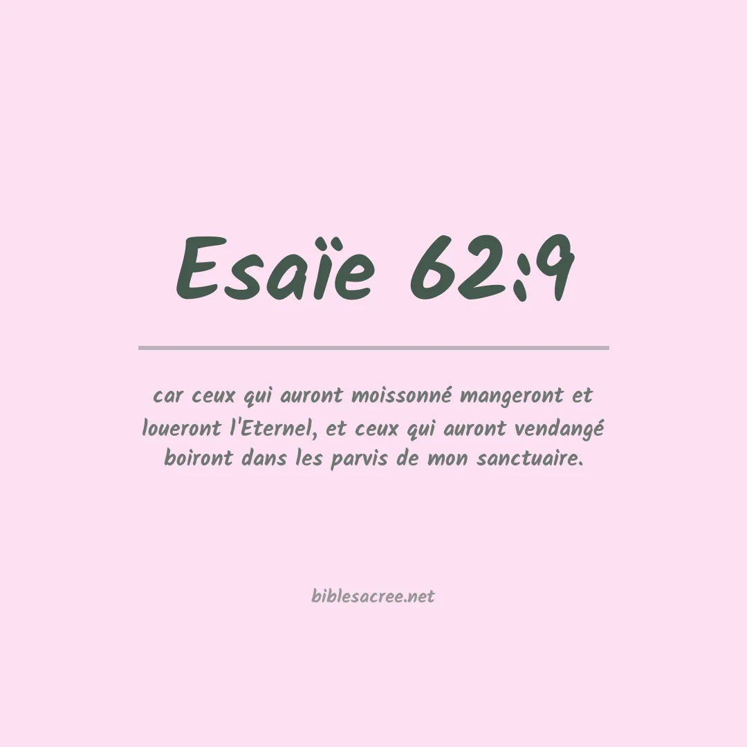 Esaïe - 62:9