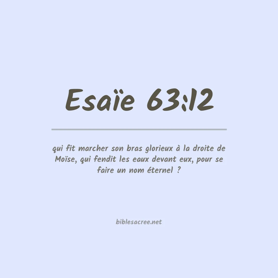 Esaïe - 63:12