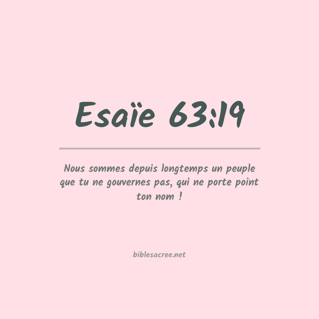 Esaïe - 63:19