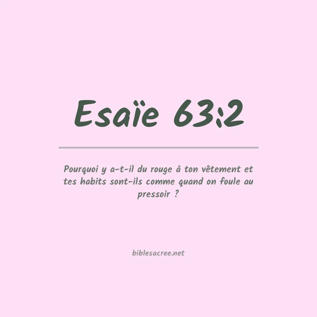Esaïe - 63:2