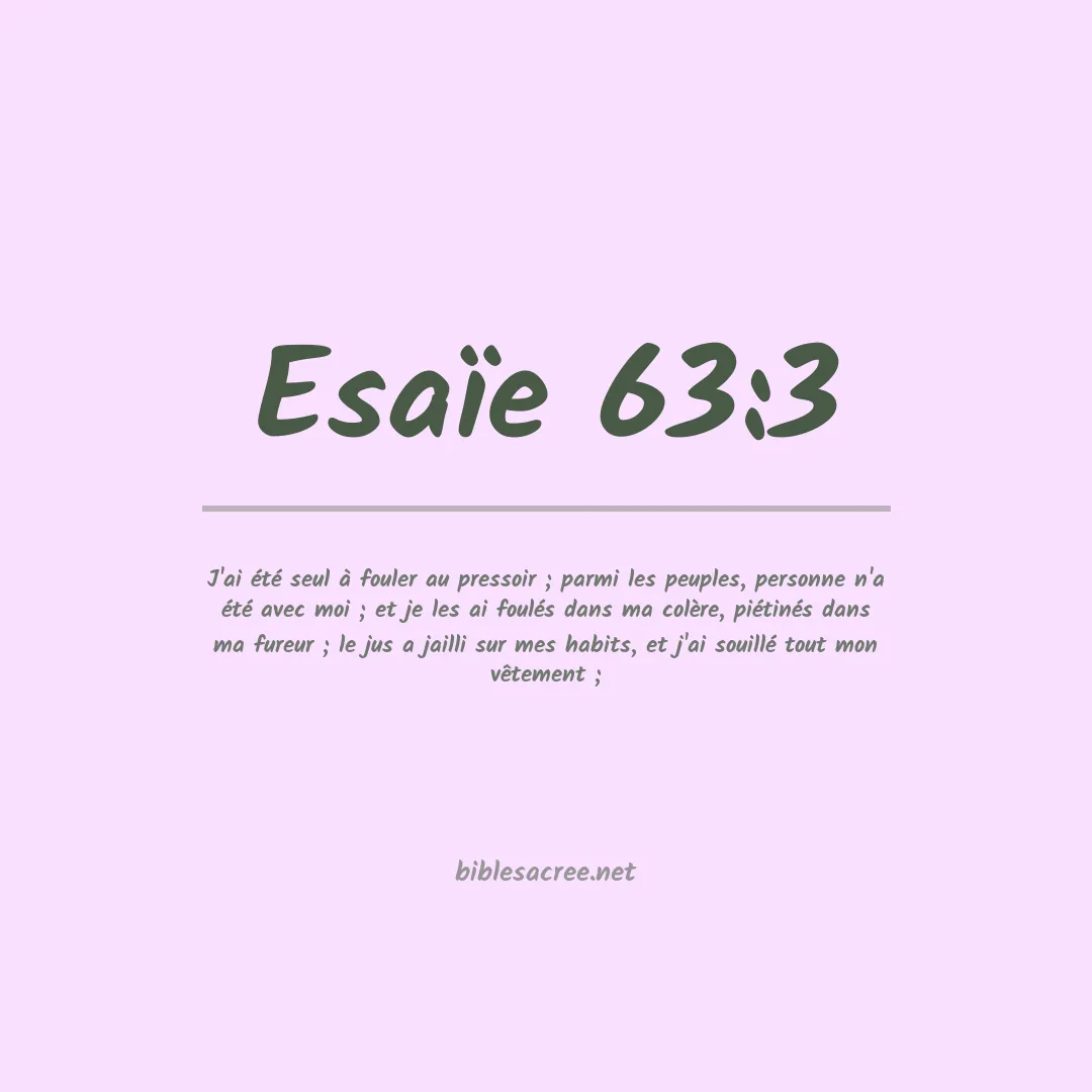 Esaïe - 63:3