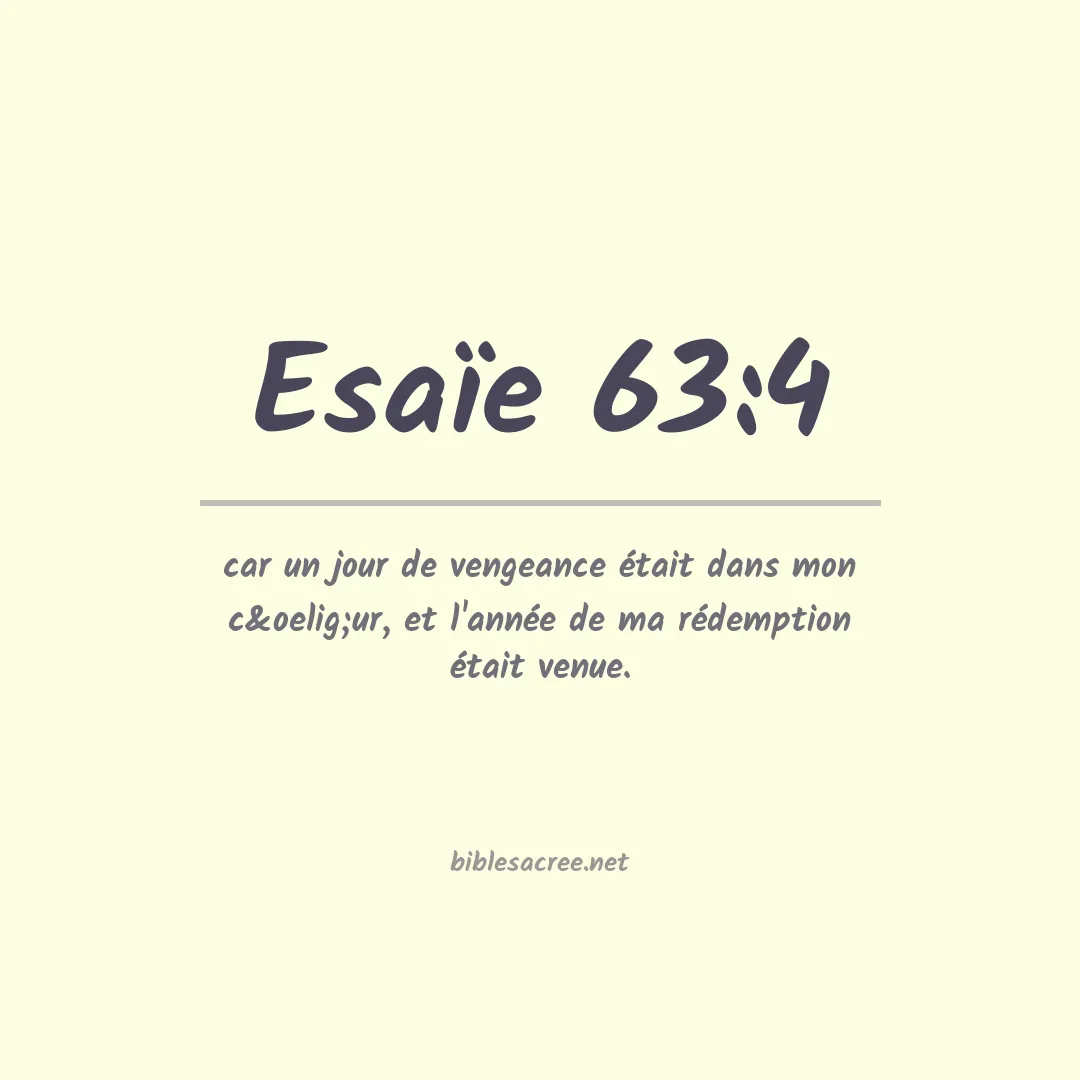 Esaïe - 63:4