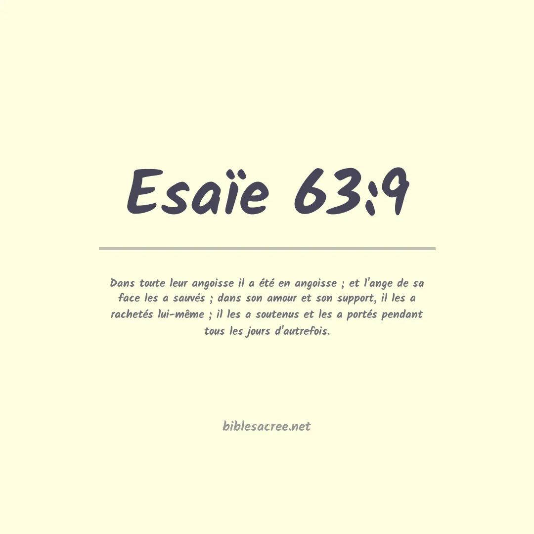Esaïe - 63:9