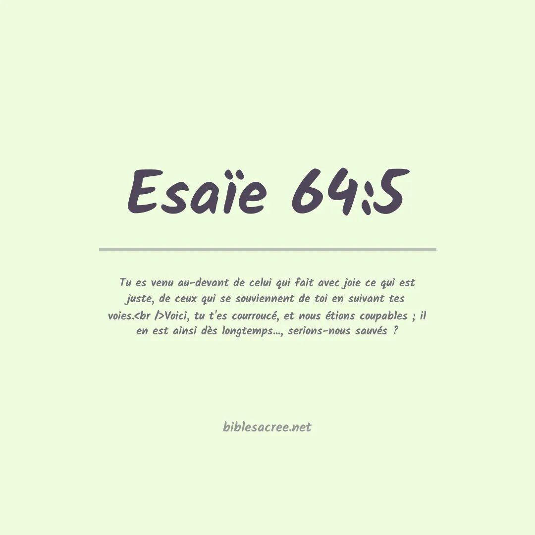 Esaïe - 64:5