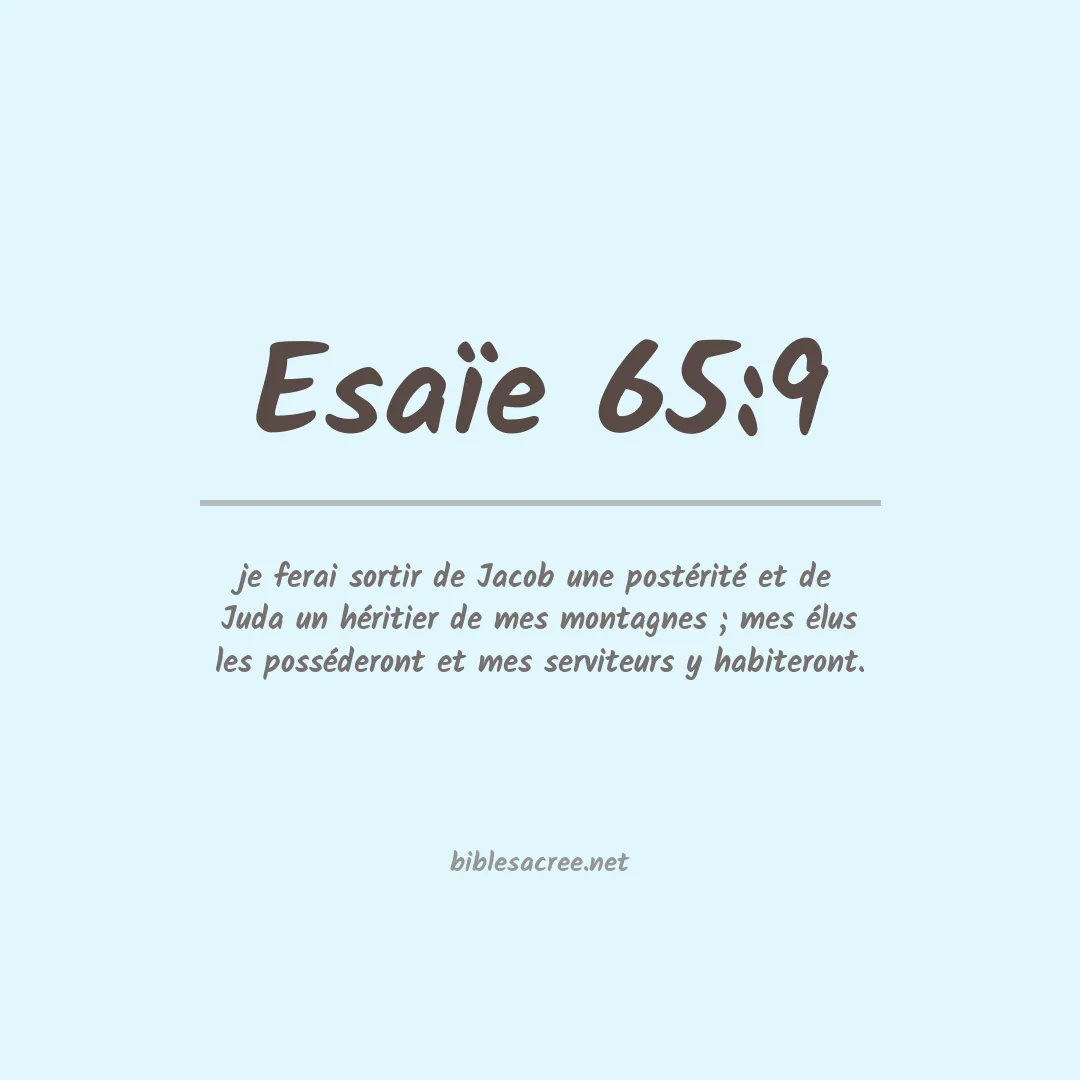 Esaïe - 65:9