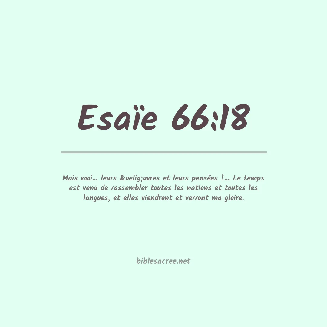 Esaïe - 66:18