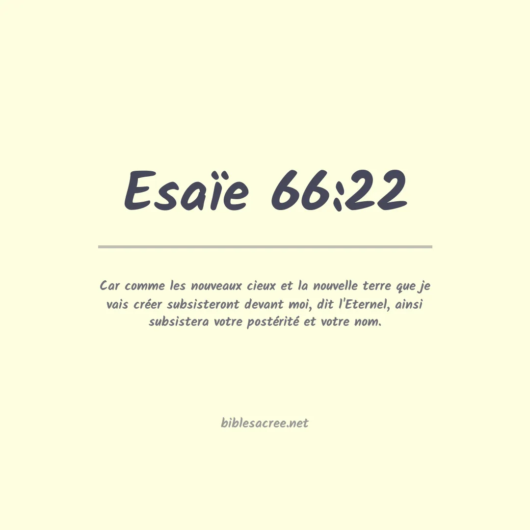 Esaïe - 66:22
