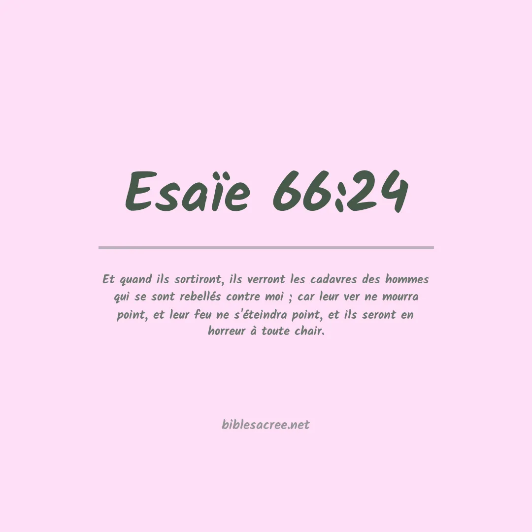 Esaïe - 66:24