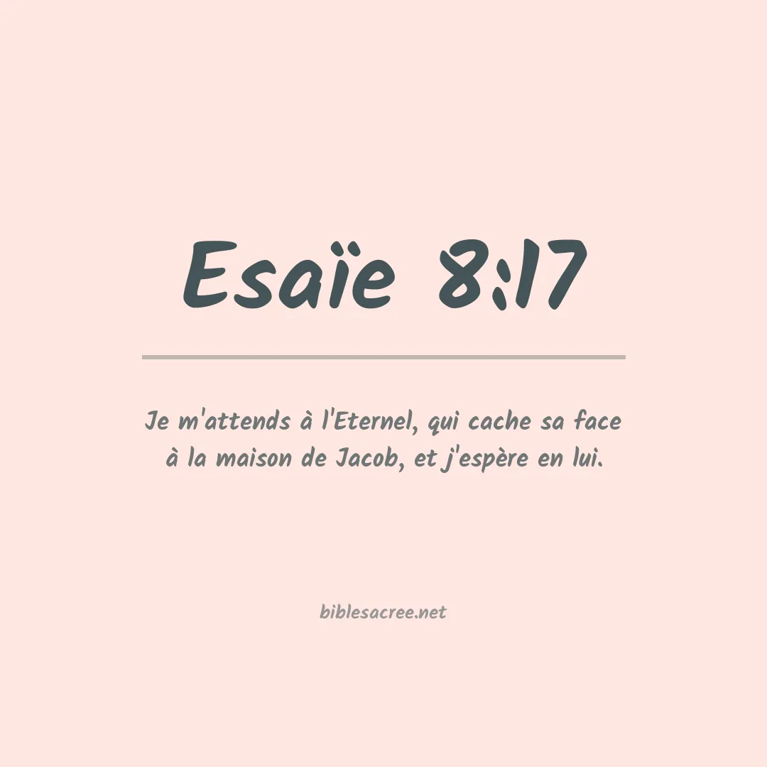 Esaïe - 8:17