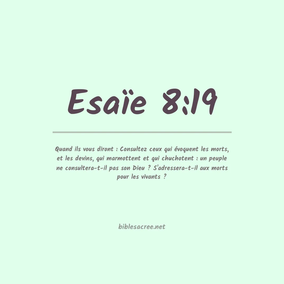 Esaïe - 8:19