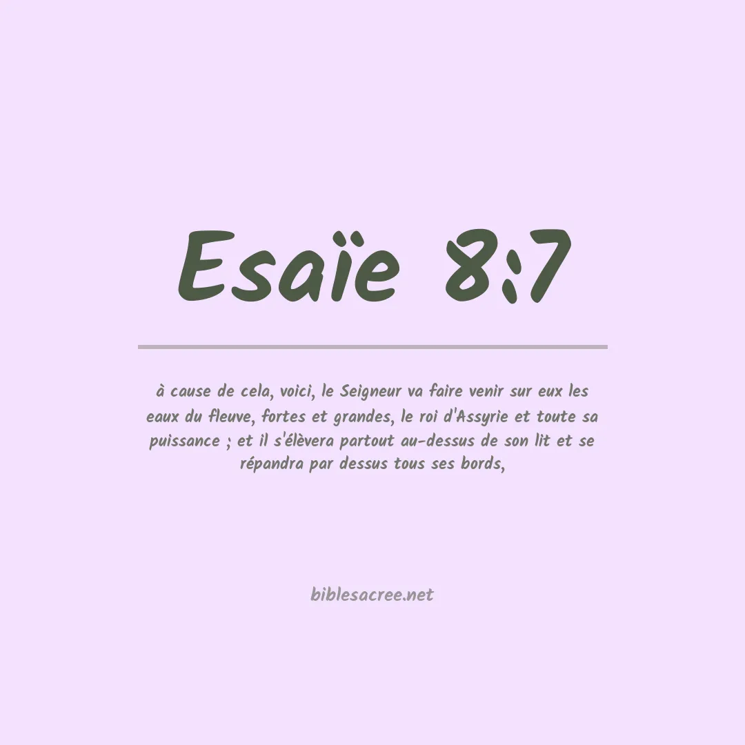 Esaïe - 8:7
