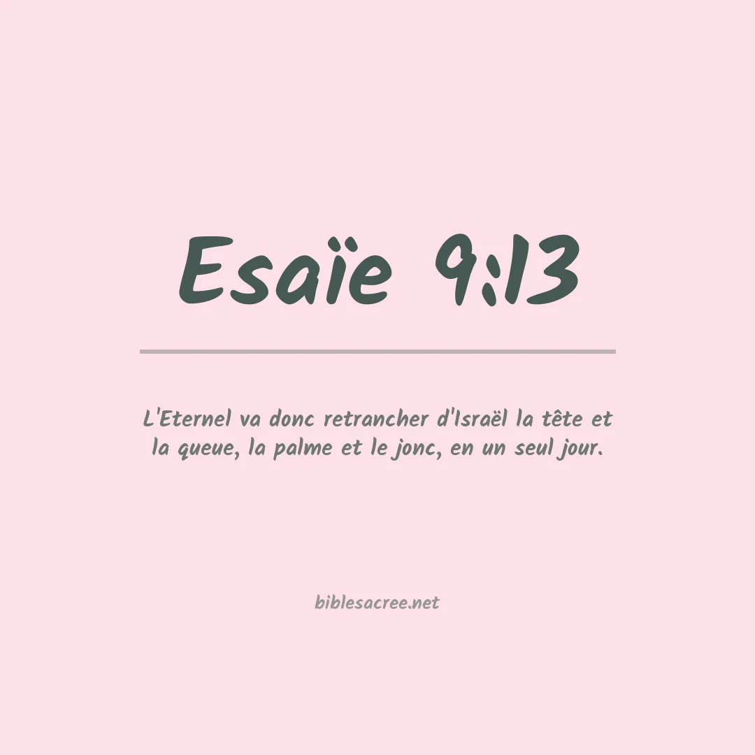 Esaïe - 9:13