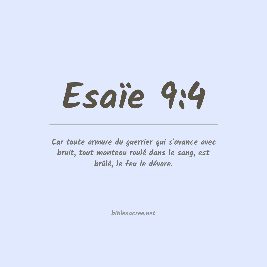 Esaïe - 9:4