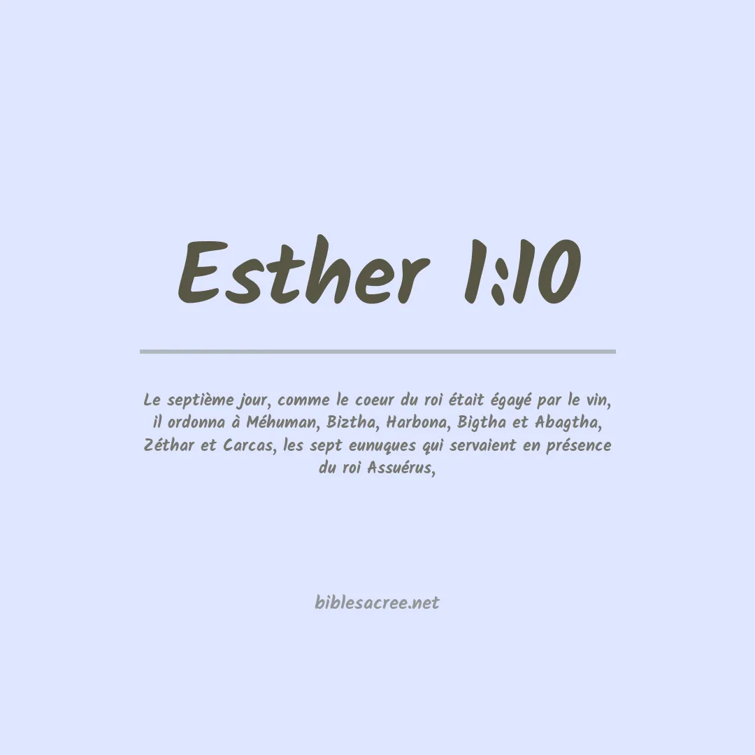 Esther - 1:10