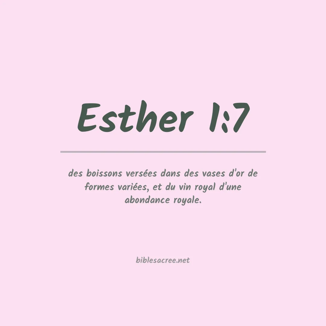Esther - 1:7