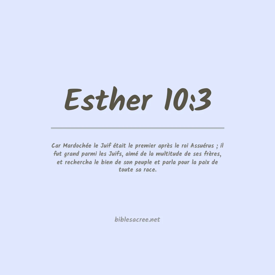 Esther - 10:3