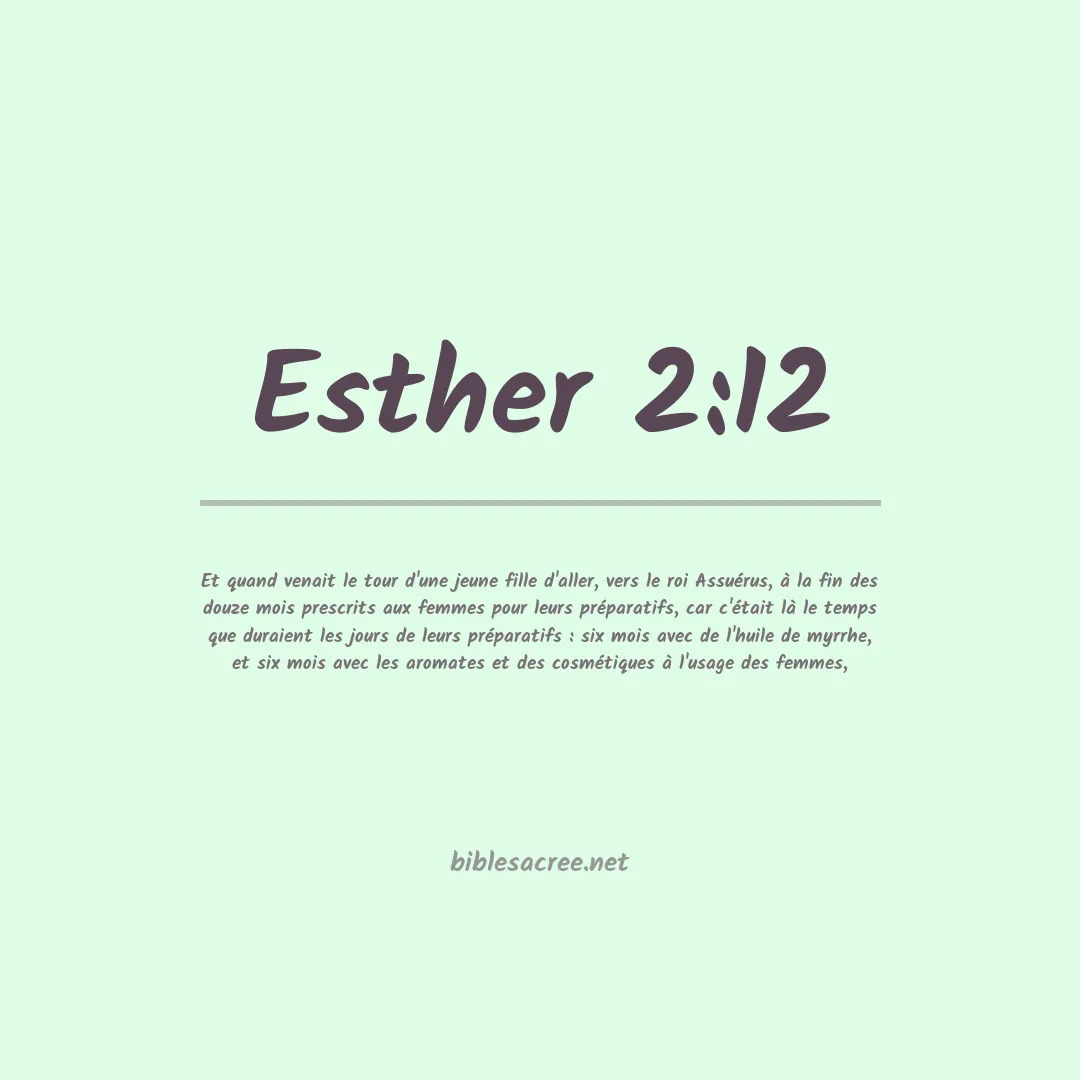 Esther - 2:12