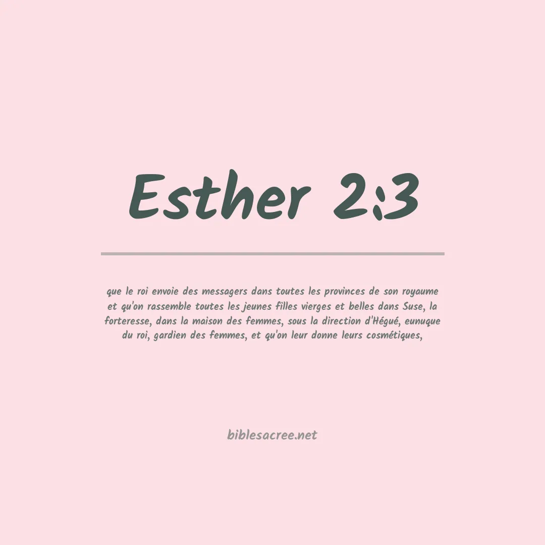 Esther - 2:3