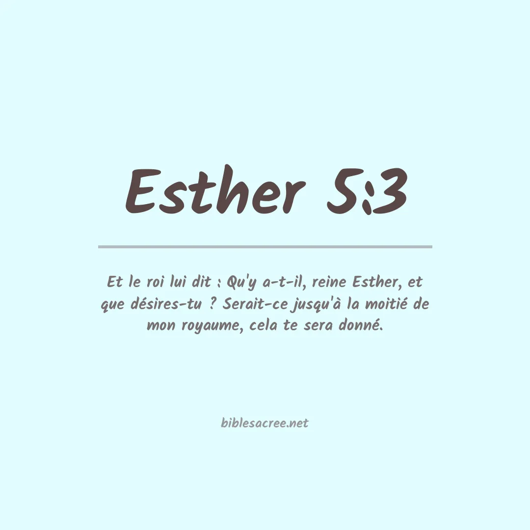 Esther - 5:3
