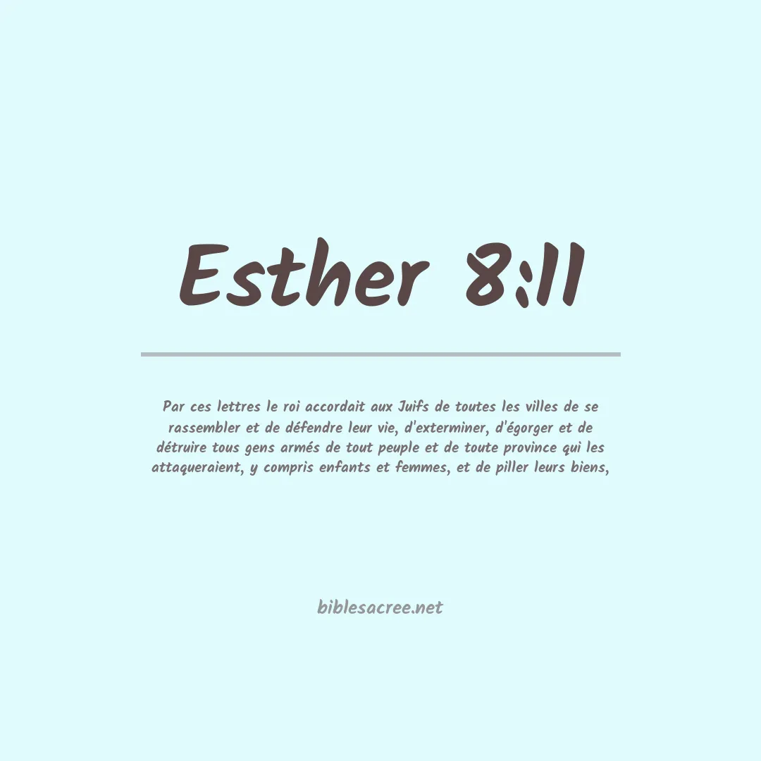 Esther - 8:11