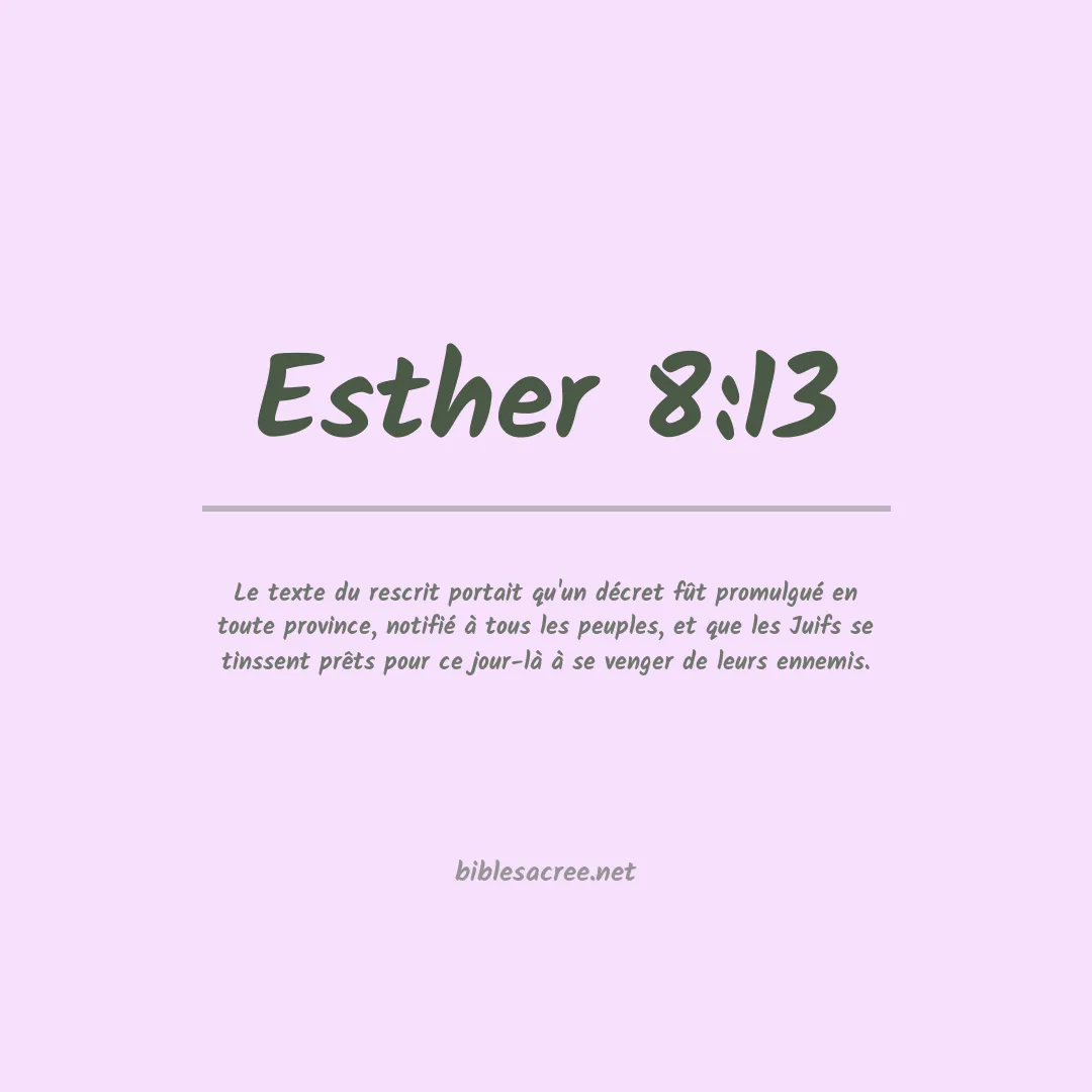 Esther - 8:13