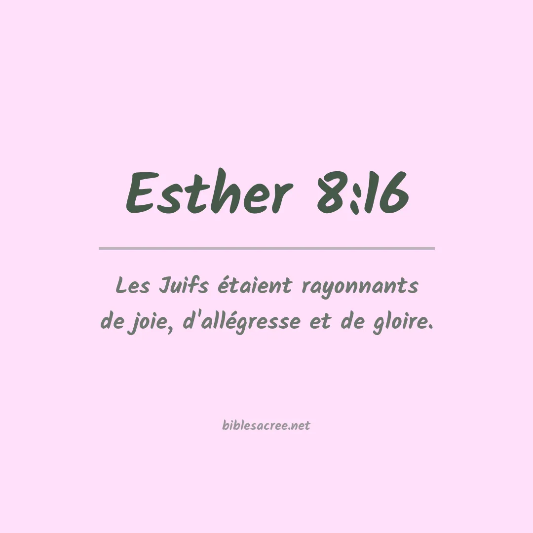 Esther - 8:16