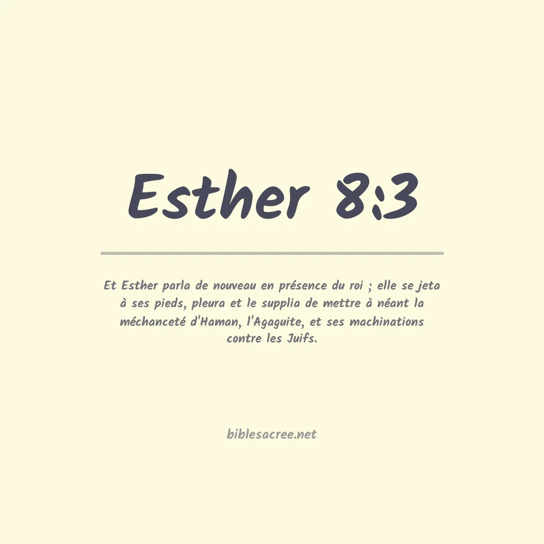 Esther - 8:3