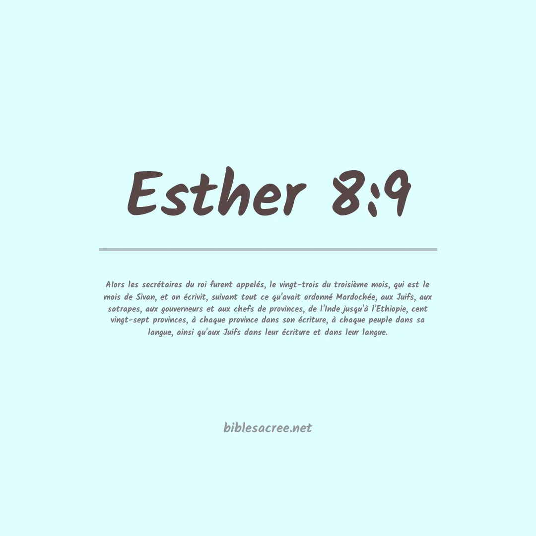 Esther - 8:9