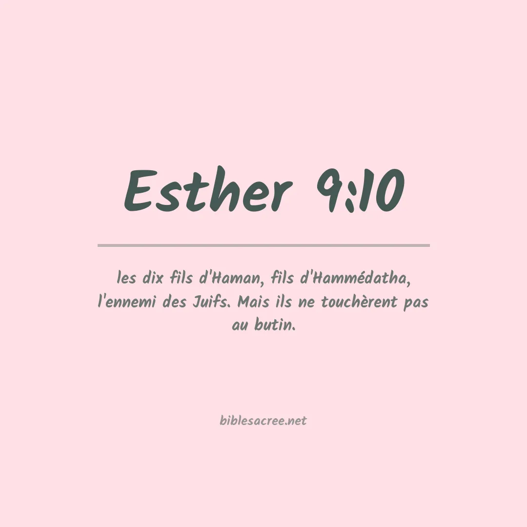 Esther - 9:10