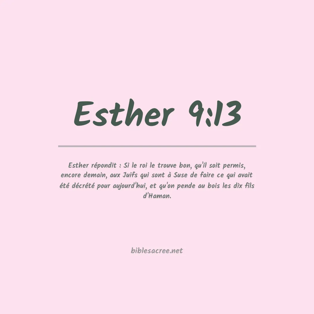 Esther - 9:13
