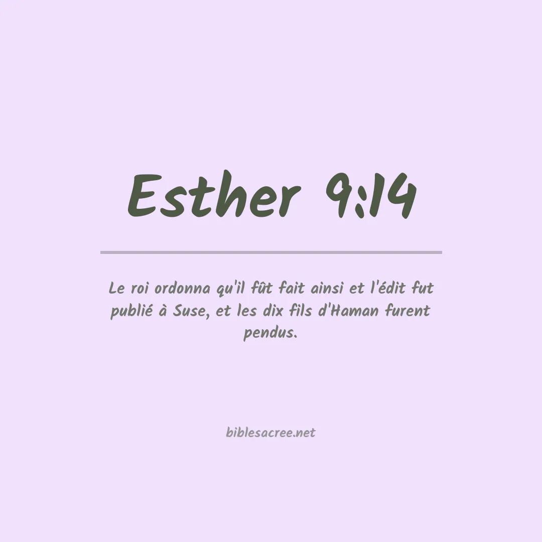 Esther - 9:14