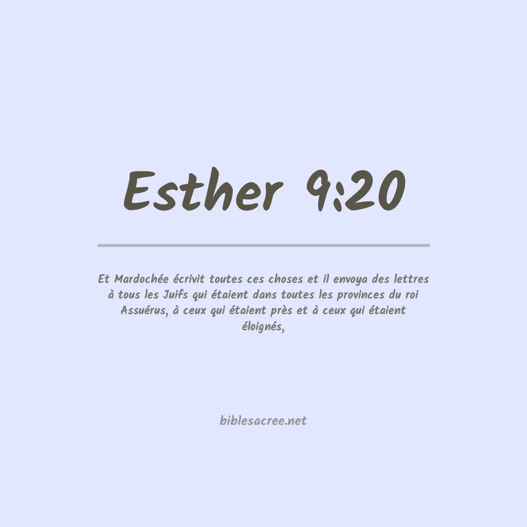 Esther - 9:20