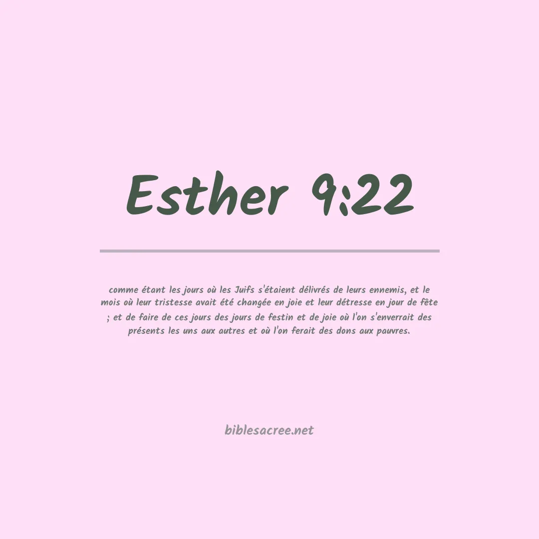 Esther - 9:22