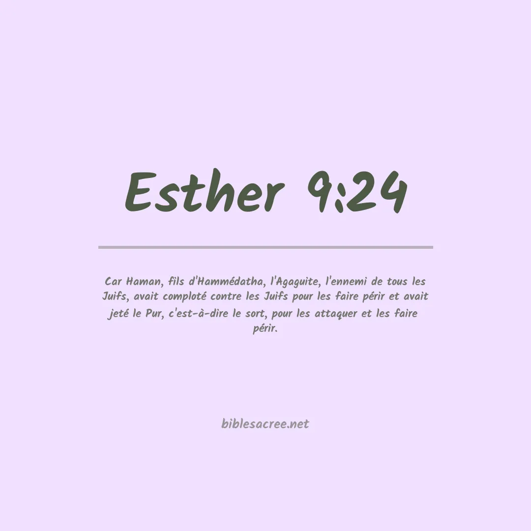 Esther - 9:24