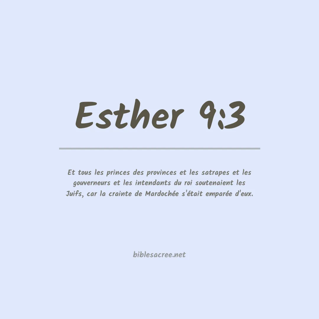 Esther - 9:3