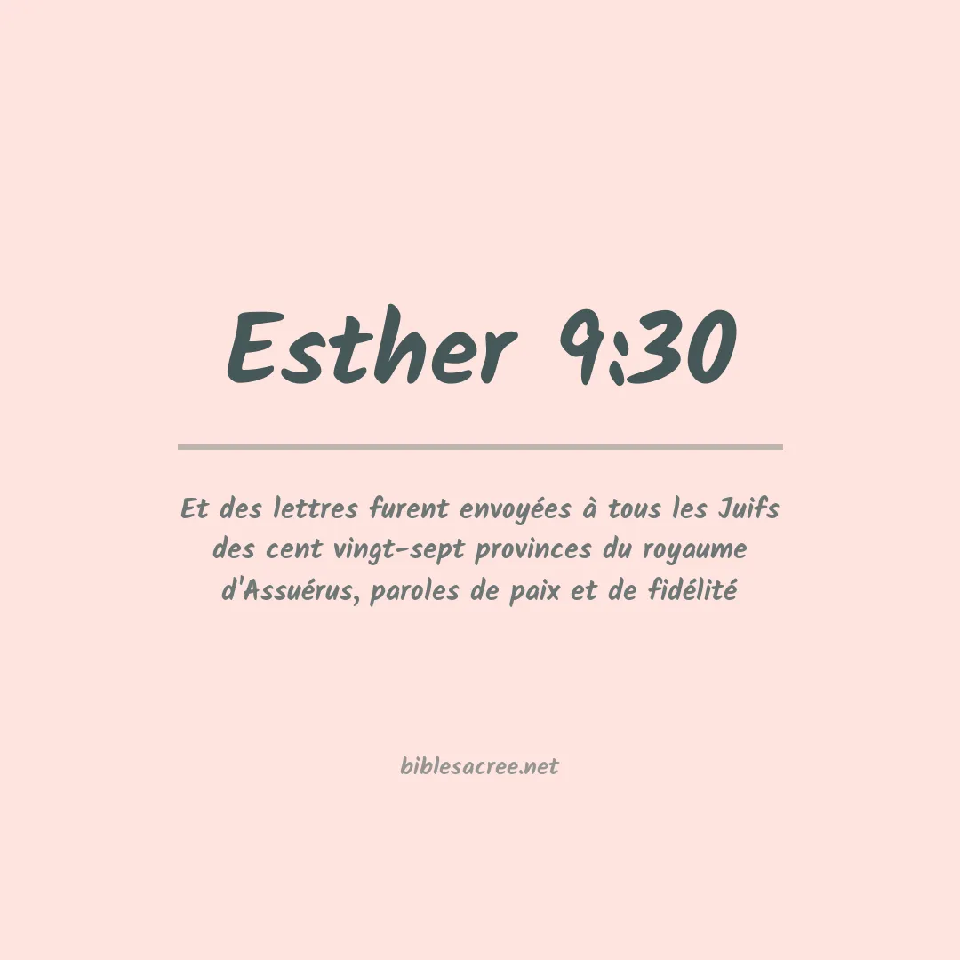 Esther - 9:30