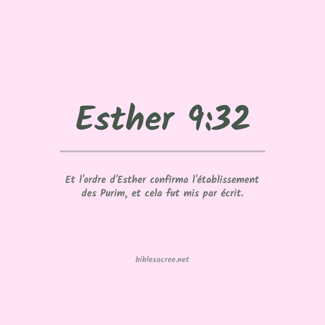 Esther - 9:32