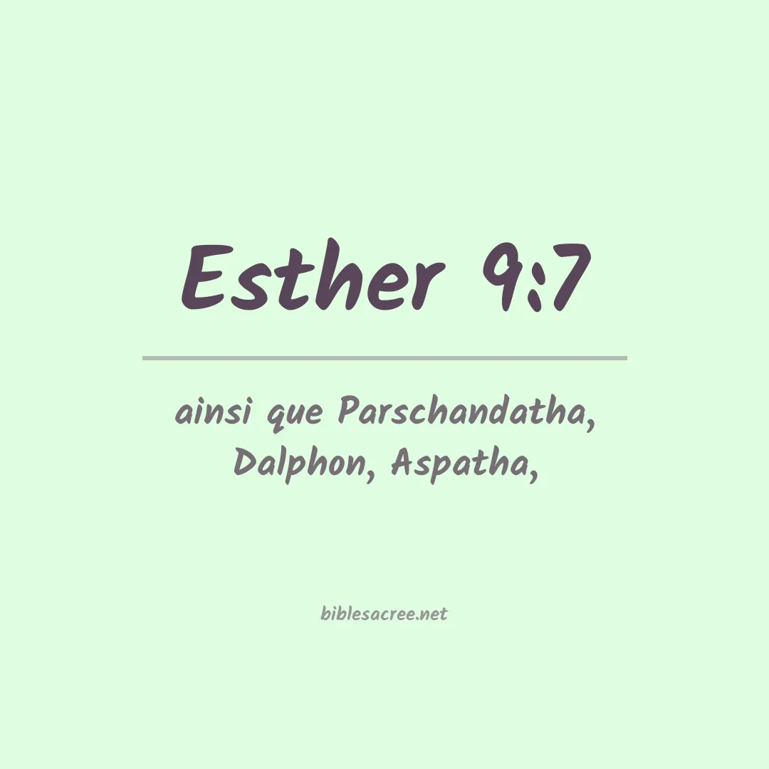 Esther - 9:7