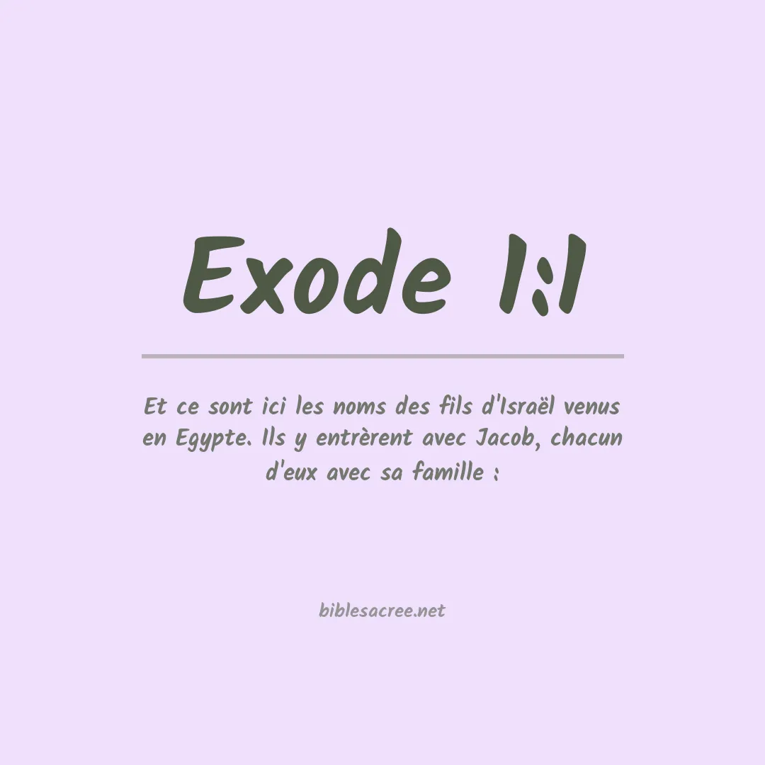 Exode - 1:1