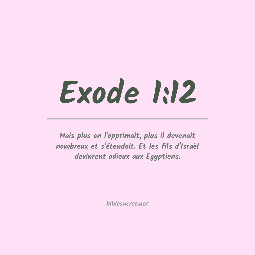 Exode - 1:12