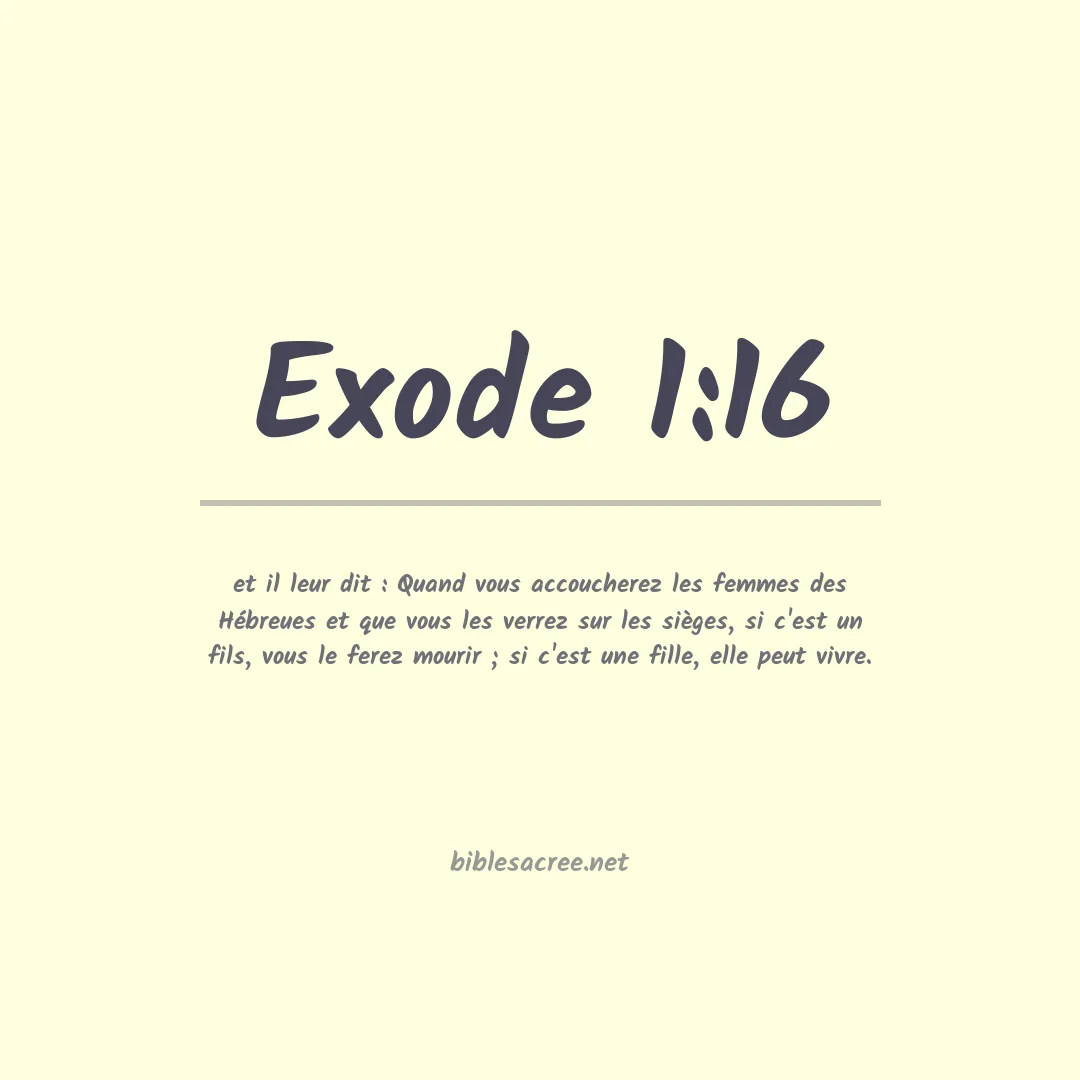 Exode - 1:16