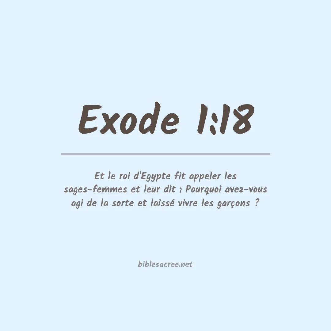 Exode - 1:18