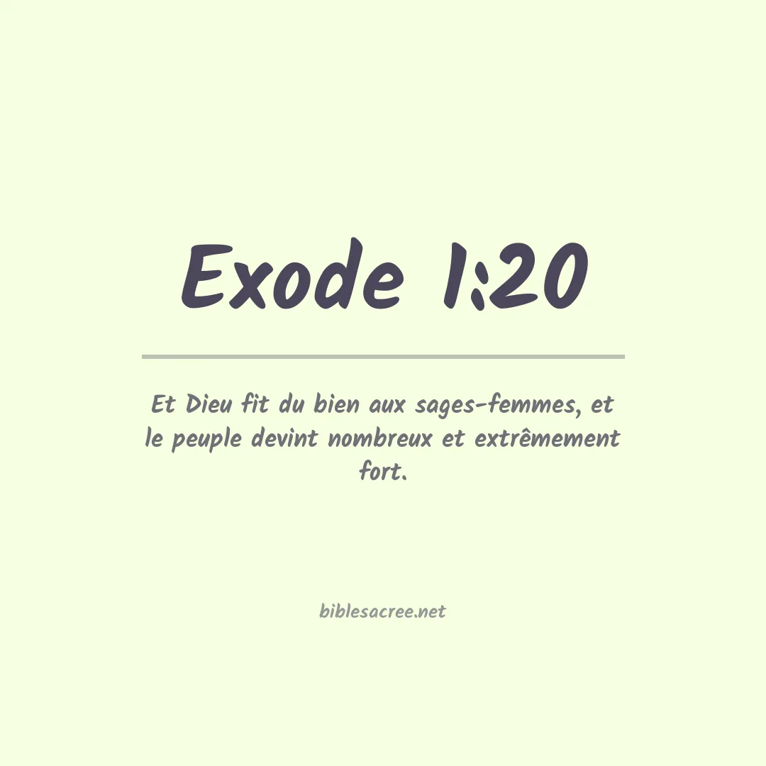 Exode - 1:20