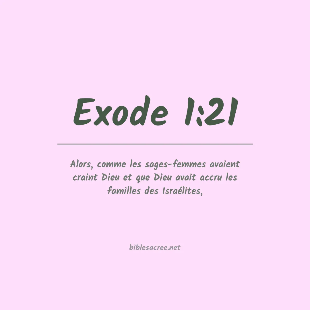 Exode - 1:21