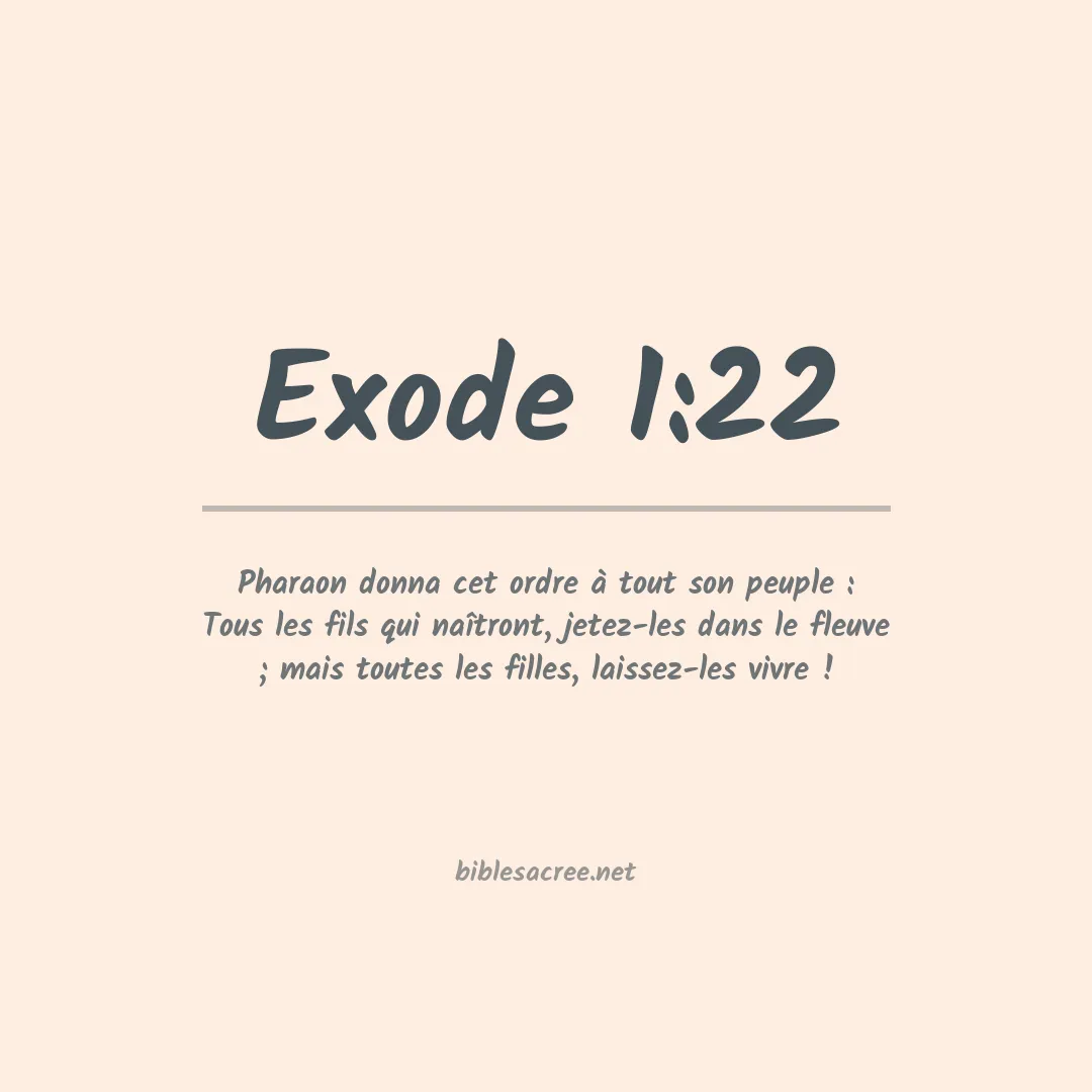 Exode - 1:22