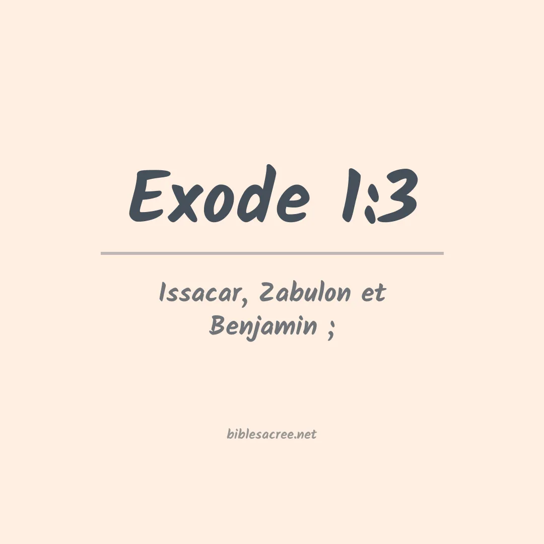 Exode - 1:3