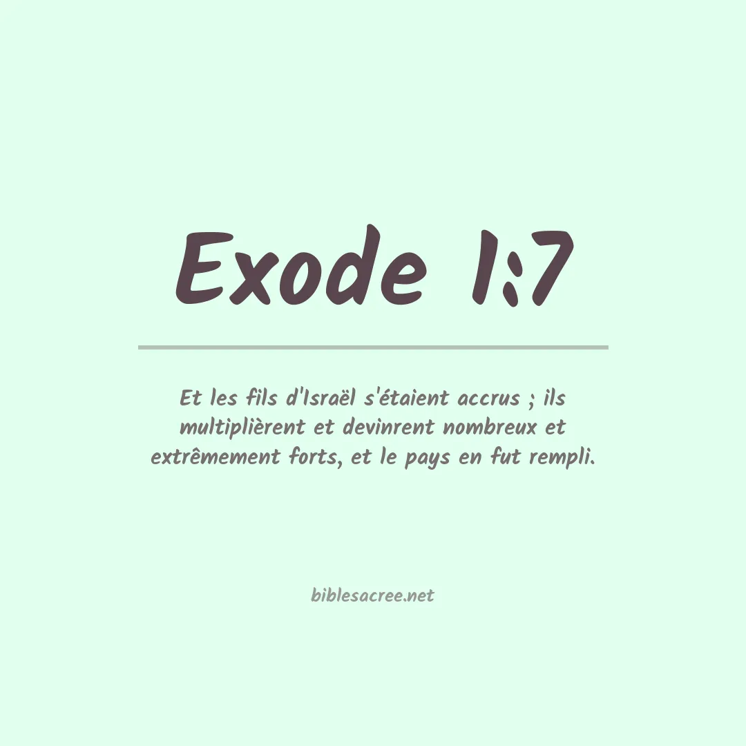 Exode - 1:7