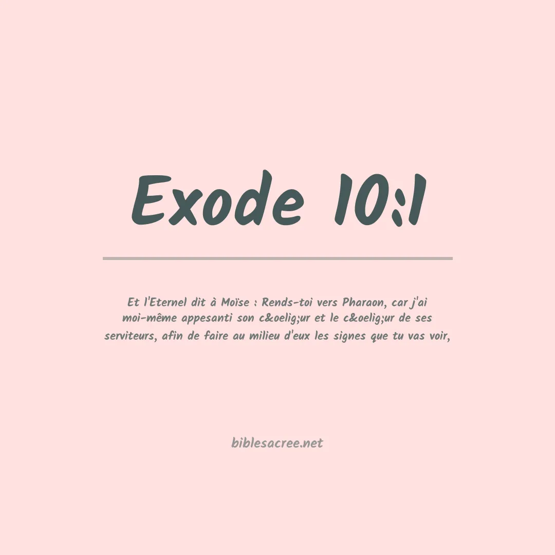 Exode - 10:1