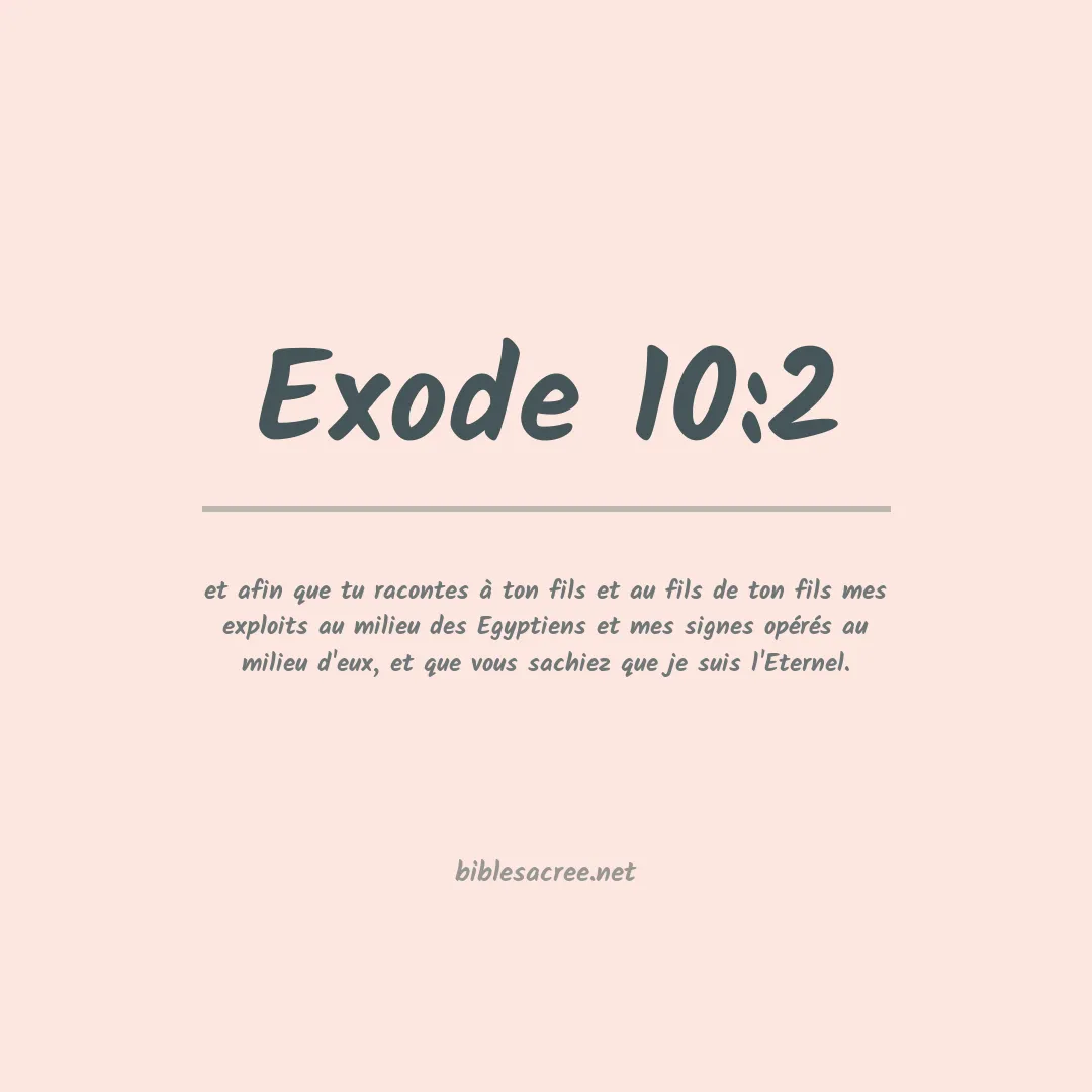 Exode - 10:2